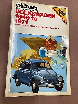 Chilton's Volkswagen Repair And Tune Up Guide Manual 1949 To 1971 (5786) USED • $13.50