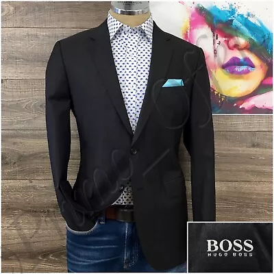 Hugo Boss Mens Blazer Sport Coat Two Button Casual Jacket Size 40R Wool The Jam • $79.95