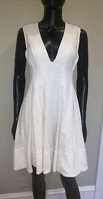 VANESSA BRUNO White Dress UK Size 8. US 4 • £45