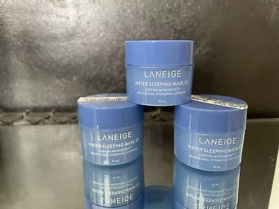 Laneige Water Sleeping Mask Night Cream *Bundle Of X2 15ml* • £7.49