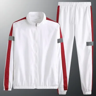 Mens Tracksuit Sets 2Pcs Sweatshirt Pants Bottoms Casual Sports Set Jogging Suit • $28.38