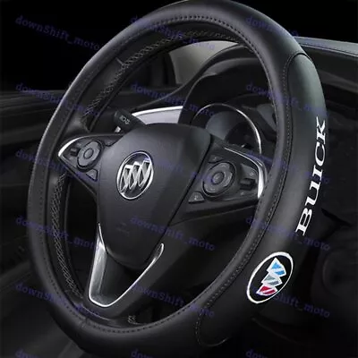 For 15  Diameter Car Auto Steering Wheel Cover Genuine Leather NEW BUICK • $30.88