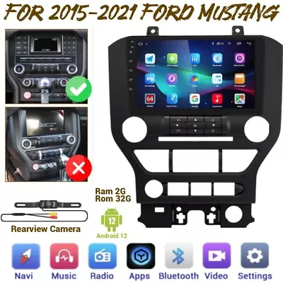 Apple Carplay Android 12.0 Car Radio For Ford Mustang 2015-2021 GPS Navi 2G+32GB • $175.99