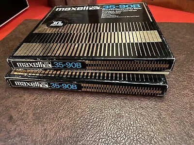 (2) MAXELL UD XL 35-90B  7  Reel Tapes - Audio Recording - New/Unused • $45