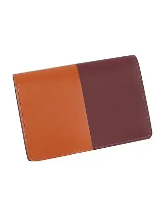 Pre Loved Hermes Leather Manhattan Card Case  -  Card Holders  - Orange • $1258
