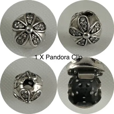 Pandora 1 X Dazzling Daisies Clip Ref 791493cz Rrp £45.00 • £30