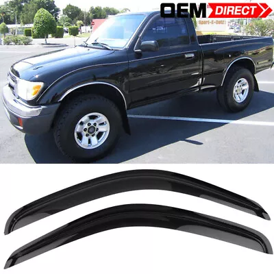 Fit 95-04 Toyota Tacoma Standard Cab Window Visor Vent Rain Guard Deflectors 2PC • $27.99