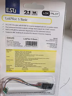 ESU Lokpilot 8 Pin Basic Decoder 59020 • $26