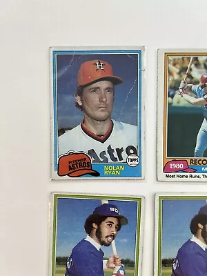 1981 Topps Mixed Lot Of 6 All Star Legends • $0.99