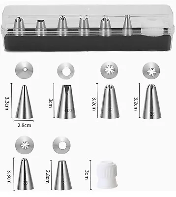 Small Seamless Piping Nozzles For Cake Decorating Kit Icing Small • £3.25