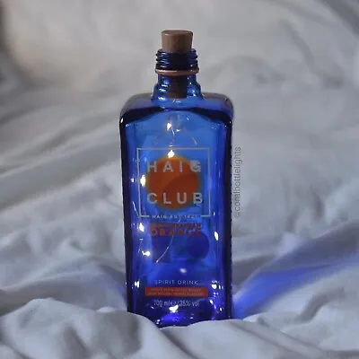 £5 • Buy Haig Club Orange Whisky Blue Glass Bottle Mood Light Lamp 70cl