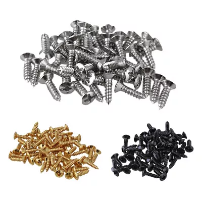 3X(50x Guitar Bass Screws Parts For Scratchplates Pickguard A6P8) • £9.53