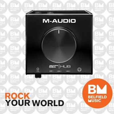 M-Audio AIR|HUB USB Monitoring Interface W/ Built-In 3-Port Hub - Brand New • $115