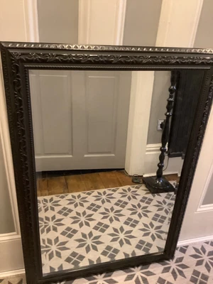 £9.99 • Buy Large, Black, Baroque, French Style, Vintage, Ornate, Wall Mirror, 74cm X 106cm