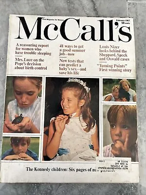 Vintage McCall's Magazine February 1967 The Kennedy Children In Photos • $7.50