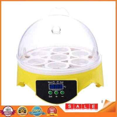 Mini 7 Egg Incubator Poultry Incubator Brooder Digital Temperature Control Eggs • £27.31