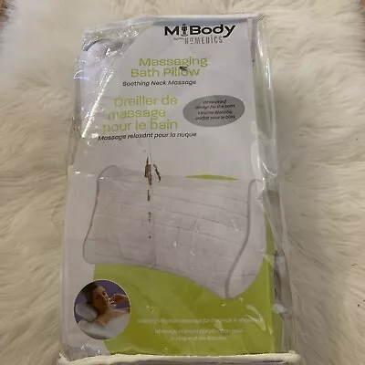 New Homedics Massaging Bath Pillow Soothing Neck Massager Battery Operated • $17