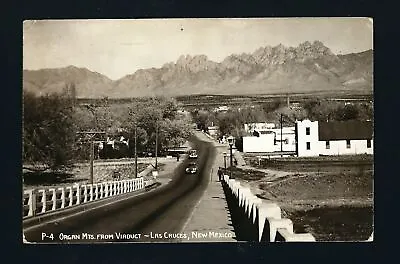 $15.98 • Buy Las Cruces New Mexico NM 1945 RPPC Birdseye View, Town,  Bridge Hill, Organ Mtn