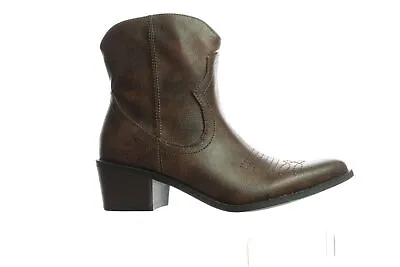 MIA Womens Esme Dark Brown Ankle Boots Size 6 • $16.12