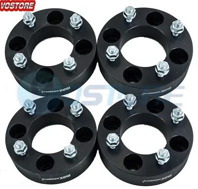 4pc 1.5 Inch 4/110 Black Wheel Spacers Adapters For Honda Yamaha Grizzly 4x110 • $72.50