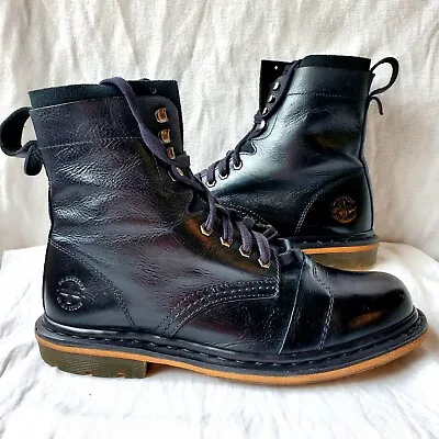 Dr. Doc Martens Pier Men's Leather Lace Up Combat Boots Black Size 10 • $109.95