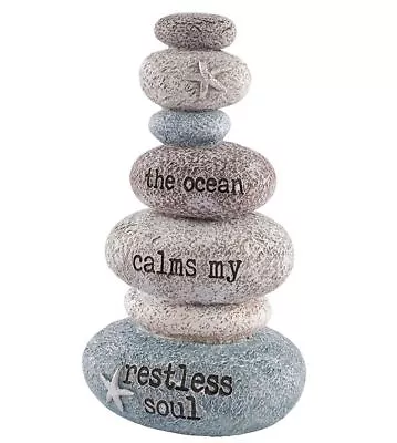 The Ocean Stacking Pebbles Seashore Decoration - Nautical Ornament • £16.99