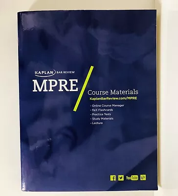 Kaplan Bar Review MPRE Course Materials *NEW • $39.50