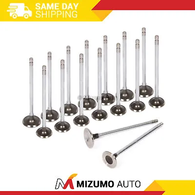 Intake Exhaust Valves Fit  88-95 Honda CRX Civic Delsol D15B D16A6 • $69.95