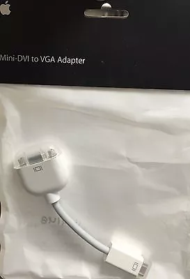 GENUINE Apple Mini-DVI To VGA Adapter M9320G/A • $12.95