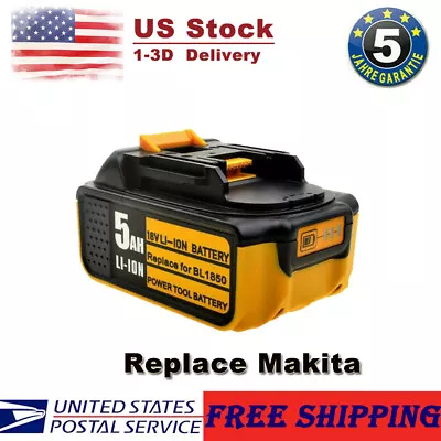 BL1850B Battery-Yellow For 18V Makita 5.0AH LXT-400 BL1860B BL1840B LXT Li-Ion  • $30.90