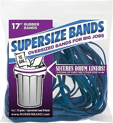 Alliance Rubber 08995 SuperSize Bands 17  Blue Large Heavy Duty Latex Rubber • $9.29