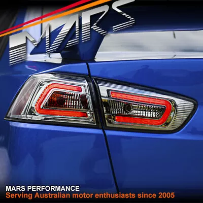 MARS Full Smoked LED Tail Lights For MITSUBISHI LANCER CJ CF SEDAN 07-19 EVO X • $439.99