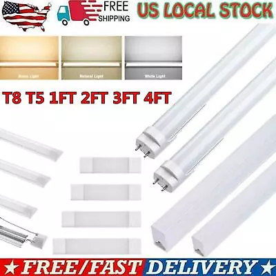 LED Tube Light T8 T5 1FT 2FT 3FT 4FT LED Shop Light Wall Bulb Replacement Lights • $11.48