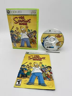 *CASE DAMAGE* The Simpsons Game (Microsoft Xbox 360 2007) CIB Complete • $49.99