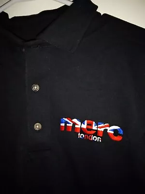 Merc London Flag Polo Shirt New Black • $44.99
