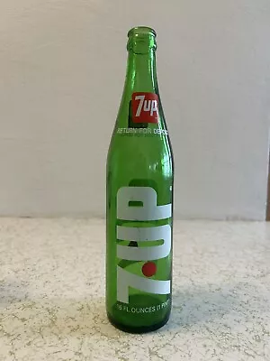 Vintage Pop Soda Bottle 7up 16oz Green Glass #2 • $0.99