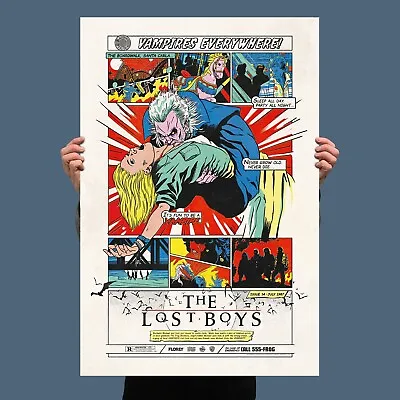Florey THE LOST BOYS Poster Mondo Print Vampire VHS David Frederick Cooper RARE • $149.99