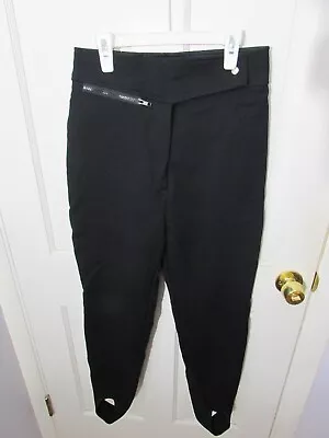 Vtg Profile Breeches Riding Pants Womens 12 Black Nylon Wool Blend Zip 80s • $23.06