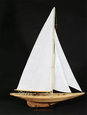 $158 • Buy Endeavour America’s Cup J Class Yacht 1/80 Wood Model Ship Kit 18  Boat Sailboat
