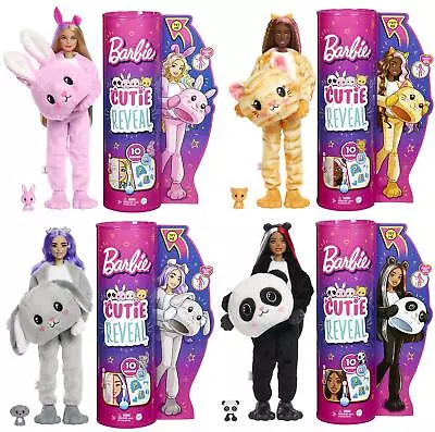 Barbie Cutie Reveal Soft Plush Costume Collectable Fashion Doll With Accessories • £24.49