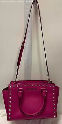 Gently Loved Pink Michael Kors Leather Satchel/Crossbody • $138.99