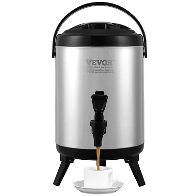 VEVOR Insulated Beverage Dispenser Cold Hot Server 1.5/2/2.4/2.5/4.5/5/10 Gallon • $39.99