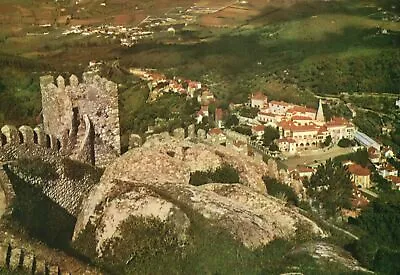 Postcard Musselman's Castle And Partial View Sintra Portugal • $8.08