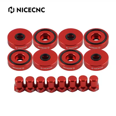 Anodized Red Racing Billet Aluminum B16 B18 Valve Cover Washer Seal Bolt Nut Kit • $21.85