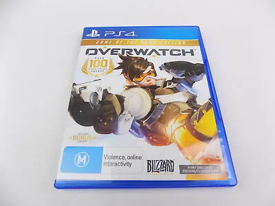 Mint Disc Playstation 4 Ps4 Overwatch Game Of The Year Edition Free Postage • $29.52