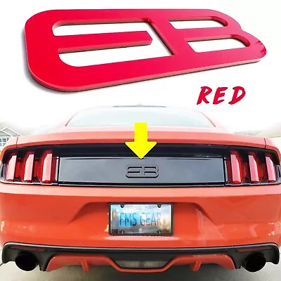 RED 1pc REAR Emblem Fits 15-25 Mustang ECOBOOST EB Badge Trunk Lid Logo • $24.90