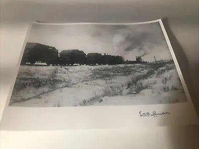 Original Serigraph Copy Of The Montana Railroad LA Huffman Estate • $175