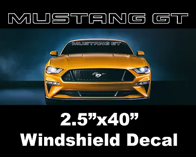 Ford Mustang Sport GT USDM Windshield Outline Logo Car Banner Decal Sticker  349 • $12.99