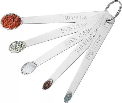 Household Stainless Steel Measuring Spoon Set Of Five Difference Size Pieces  • $6.39