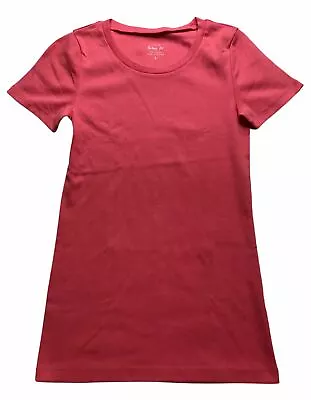 J Crew Womens Coral Perfect Fit Cotton Crew Neck Short Sleeve T Shirt Top New • $5.50